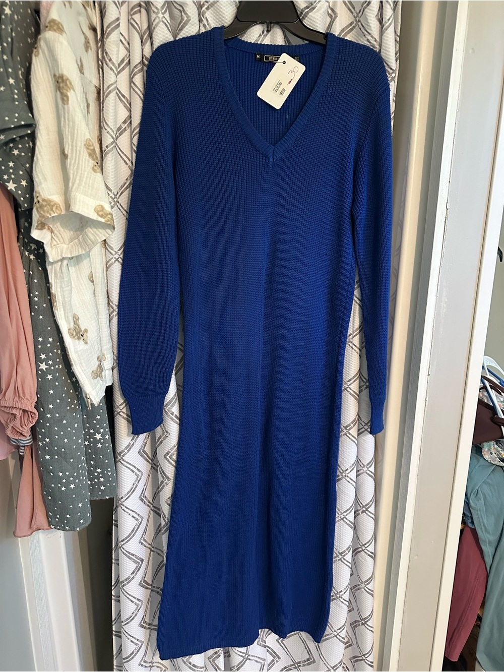 Plain Jane vintage blue sweater dress